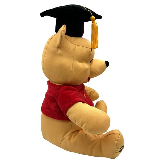 Winnie the Pooh Disney Store Exclusive Graduate Grad Twill Plush 14" Plush Stuff - Picture 2 of 12